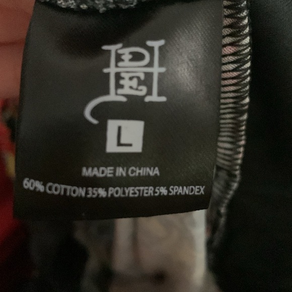 Ed Hardy Men’s Large Tattoo Skull All Over Print Lounge Jogger Pants - Picture 4 of 4